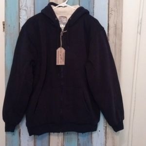 130 Victory Outfitters Navy Blue Fleece Lined Hoodie Men's Sz M